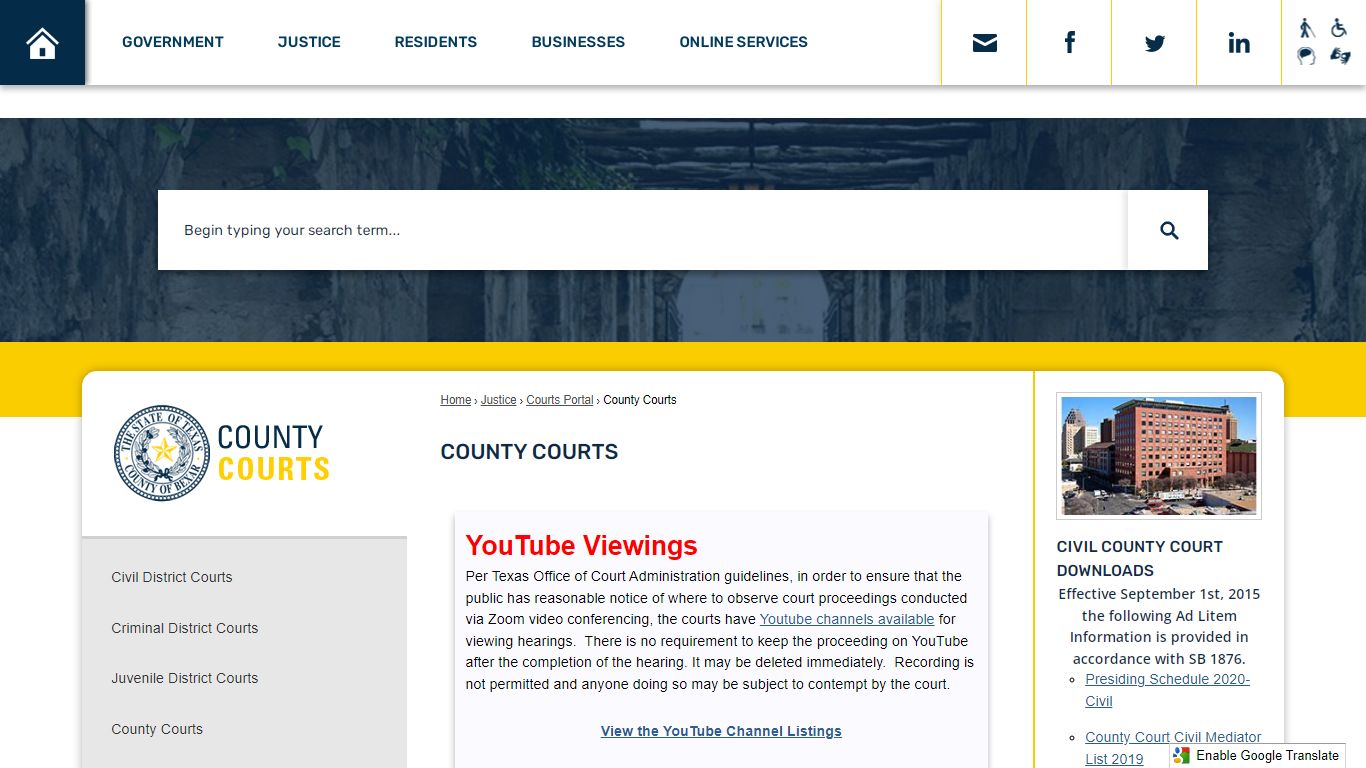 County Courts | Bexar County, TX - Official Website